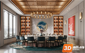 Dining Table Set Skp Files